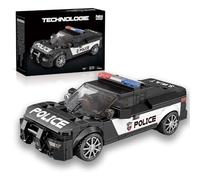 Police Patrol Car Building Kit - 372PCS City Law Enforcement Technik Vehicle Bricks Kit, Realistic Racing Car Model, Home Decor, STEM Educational Toy, for Boy Men Teen Age 14+