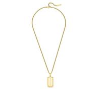 Police PEAGN0041302 URBAN Stainless Steel Gold Tone Tag Necklace - A98346