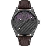 Police PEWJA2121402 Men's Analogue Quartz Watch with Leather Strap, Brown, Strap.