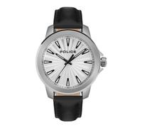Police PEWJA2207801 Men's Analogue Quartz Watch with Leather Strap, Black