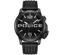 Police PEWJD0021701 Wristwatch Automated 44mm 5ATM Quartz Unisex Black Leathe...