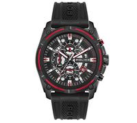 Police PEWJQ2003540 Men's Analogue Quartz Watch with Silicone Strap, red, Strap.