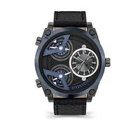 Police Pocket Watch Chain PEW22269, Black/White, Strip