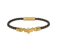 Police Men's Bracelet Leather Black Gold Stainless Steel Batman Bracelet Men's Leather Bracelet Men's Bracelet