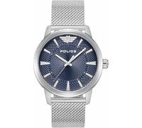 Police - Raho Men's Watch with Blue Dial and Silver Strap - PEWJG0005004
