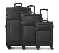 Police San Francisco 4 wheels Suitcase set 3-piece Expandable black