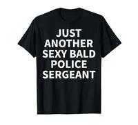 Police Sergeant Apparel | Funny Bald Sergeants Design Value Graphic T-Shirt