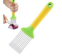 Police Slicer Holder with Safety Handle Stainless Steel Kitchen Utensil, Tomato Slicer and Vegetable Cutter - for Potatoes Tomatoes Avocado Eggs and Meat