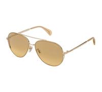 Police SPL835 FOX 2 300G Womenâs Sunglasses Gold Size 57