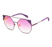 Police Woman SPLA95 MOONBEAM 2 8TNV Sunglasses Metal Violet Violet Geometric Normal Shaded