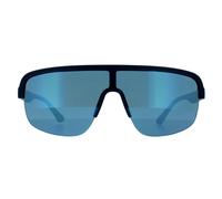 Police Sunglasses SPLB47M Arcade 3 6QSB Matte Midnight Blue Blue Mirrored