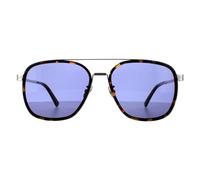 Police Women's Aviator Dark Havana Blue SPLC49 Lewis 21 Sunglasses in Brown Police Brown One Size