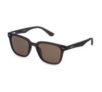 Police SPLE01 GATOR 1 868P Man Sunglasses Injected Grey Brown Squared