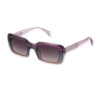 Police SPLG21 DAWN 6 0ABT Woman Sunglasses Acetate Violet Violet Squared Normal Shaded