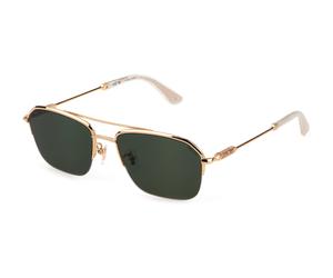 Police SPLL18 HORIZON 6 300Y Man Sunglasses Metal Gold Green Squared Normal