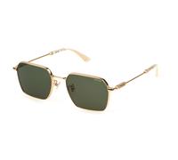Police SPLN41 HORIZON 10 300 Man Sunglasses Metal Gold Green Geometric Normal