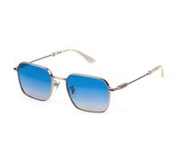 Police SPLN41 HORIZON 10 579 Man Sunglasses Metal Palladium Blue Geometric Normal Nuanced