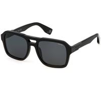 Police Men's SPLN65-550700 Square/Rectangle Sunglasses in Black Police Black One Size