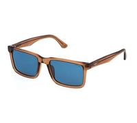 Police SPLP21E ORIGINS LITE 30 Polarized 805P Men's Sunglasses Brown Size 54