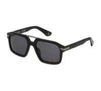 Police SPLP28 FORTY 1 700 Man Sunglasses Acetate Black Smoke Squared Normal