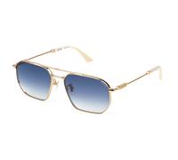 Police SPLP34 HORIZON 13 300 Man Sunglasses Metal Gold Blue Geometric Normal Nuanced