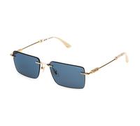 Police SPLP35 HORIZON 12 300B Man Sunglasses Metal Gold Blue Squared Normal