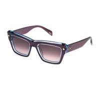 Police SPLP48 NEW DAWN 2 0J60 Woman Sunglasses Acetate Violet Violet Squared Normal Shaded