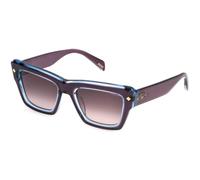 Police SPLP48 NEW DAWN 2 0J60 Woman Sunglasses Acetate Violet Violet Squared Normal Shaded