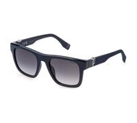 Police Man SPLQ79 BEYOND LITE 7 09AG Sunglasses Injected Blue Smoke Squared Normal Shaded
