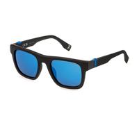 Police SPLQ79E BEYOND LITE 7 U28P Man Sunglasses Injected Black Smoke Squared Polarized