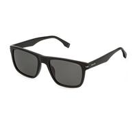 Police SPLQ83 CHAMP 14 700P Man Sunglasses Acetate Black Smoke Squared Polarized
