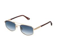 Police SPLQ84 NEW CROSSROADS 3 300Y Men's Sunglasses Gold Size 55