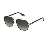 Police SPLQ85 NEW CROSSROADS 4 302 Man Sunglasses Metal Gold Smoke Geometric Normal Nuanced