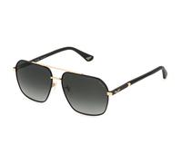 Police SPLQ85 NEW CROSSROADS 4 302 Man Sunglasses Metal Gold Smoke Geometric Normal Nuanced