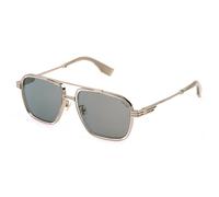 Police SPLQ91E MERCURY 1 8FFG Man Sunglasses Metal Gold Smoke Squared Normal Mirrored