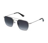 Police Splr72-560579 Sunglasses Silver Smoke Gradient/CAT3 Men