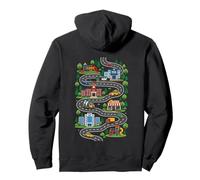 Police Station City Playmat Dad Back Kids Pullover Hoodie