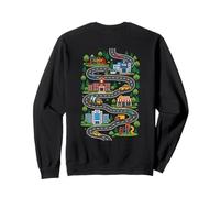 Police Station City Playmat Dad Back Kids Sweatshirt
