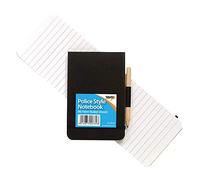 Police Style Notebook Including Pencil, Pack of 12