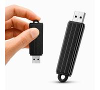 POLICE tech P USB Audio Recorder 288 Hours | Digital Voice Note-Taker for Meetings, Lectures & Memos | Long Battery Life | Hands-Free & Continuous Recording | Plug & Play USB File Transfer