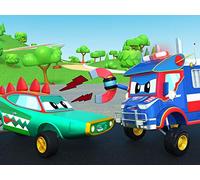 Police Truck chases Crocodile / Crocodile Thief steals Sunglasses / Missing Baby Car / Superhero Baby Car