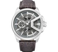 Police Underlined Black Leather Strap Watch - W44144