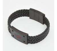 Police Valorious Bracelet for Men Black Leather PEAGB2120301