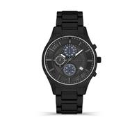 Police Vault Black Chronograph & Black Stainless Steel Bracelet Watch