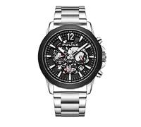 POLICE Vertigo Mens Multifunction Watch with Black Dial and Stainless Steel Bracelet, 47mm Stainless Steel Case in Branded Watch Box PEWJK2194940-2 Year Warranty