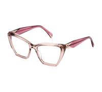 Police VPLP52E GEM 6 07T1 Woman Optical frames Acetate Beige Squared
