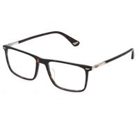 Police VPLQ68 NEW CROSSROADS 1 Men's Glasses, Tortoiseshell, Size 52