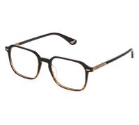 Police VPLQ69 NEW CROSSROADS 2 Men's Glasses, Brown, Size 51