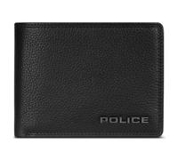 Police Wallet RFID leather 12 cm fold-out with zipper compartment black
