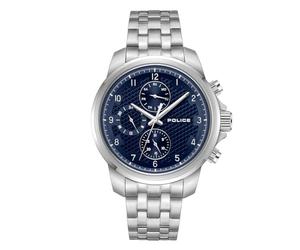 Police Watches mensor PEWJK0021505 Men's Analogue Quartz Watch with Stainless Steel Strap, Silver, Classic